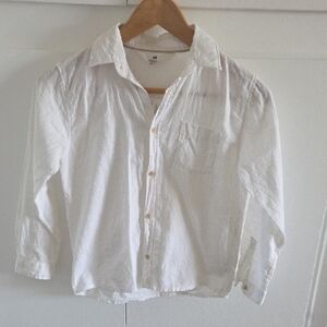 H&M Kids White Button Down Shirt